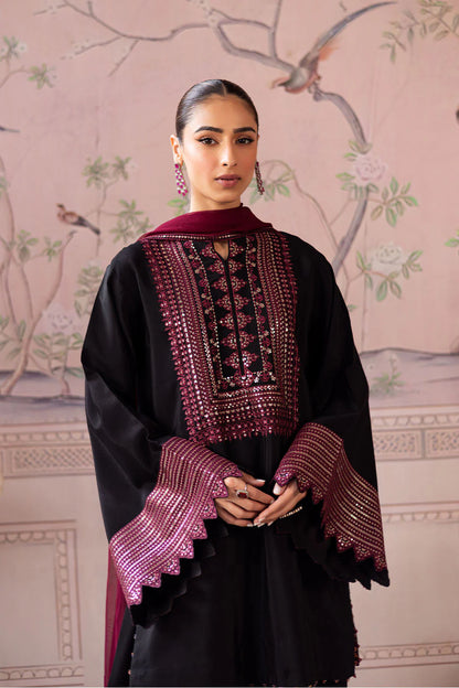 ZAB - Lawn 3PC Embroidered Suit - Zab1341