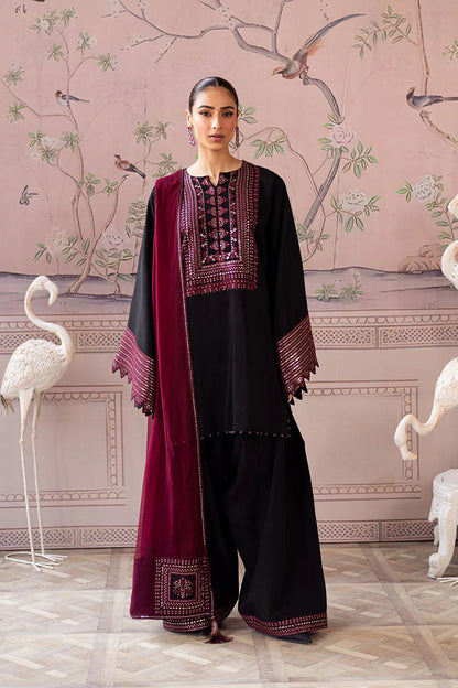 ZAB - Lawn 3PC Embroidered Suit - Zab1341