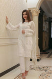 ZAB511 Azra Hameed - 3PC Lawn Chiken Kari Embroidered Shirt with Orrganza Embroidered Dupatta