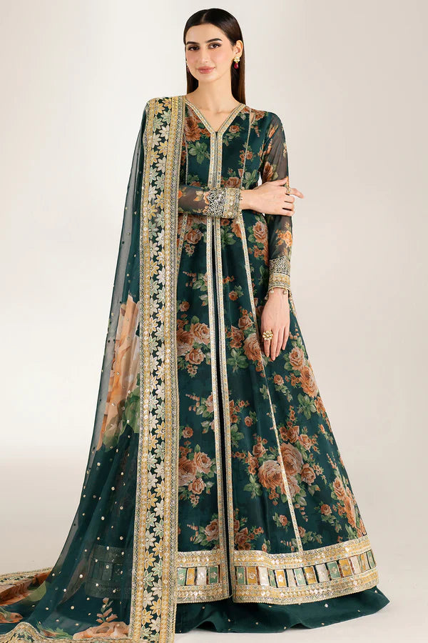 Zab - Summer 3PC Lawn Digital Printed Dress - zab1375