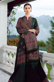Bareeze Unstitched 3pcs Embroidered Dhanak Suit with Heavy Embroidered Shawl - zab1126