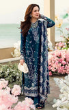 QALAMKAR Dhanak Full Embroidered Chikankari 3PC Suite - zab1115