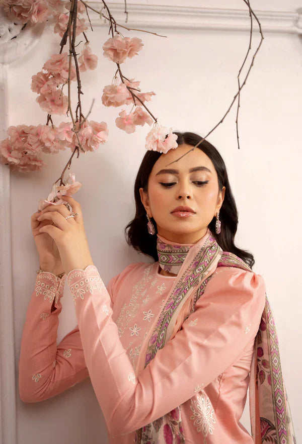 ZAB - Summer 3PC Lawn Embroidered Suit - zab1337
