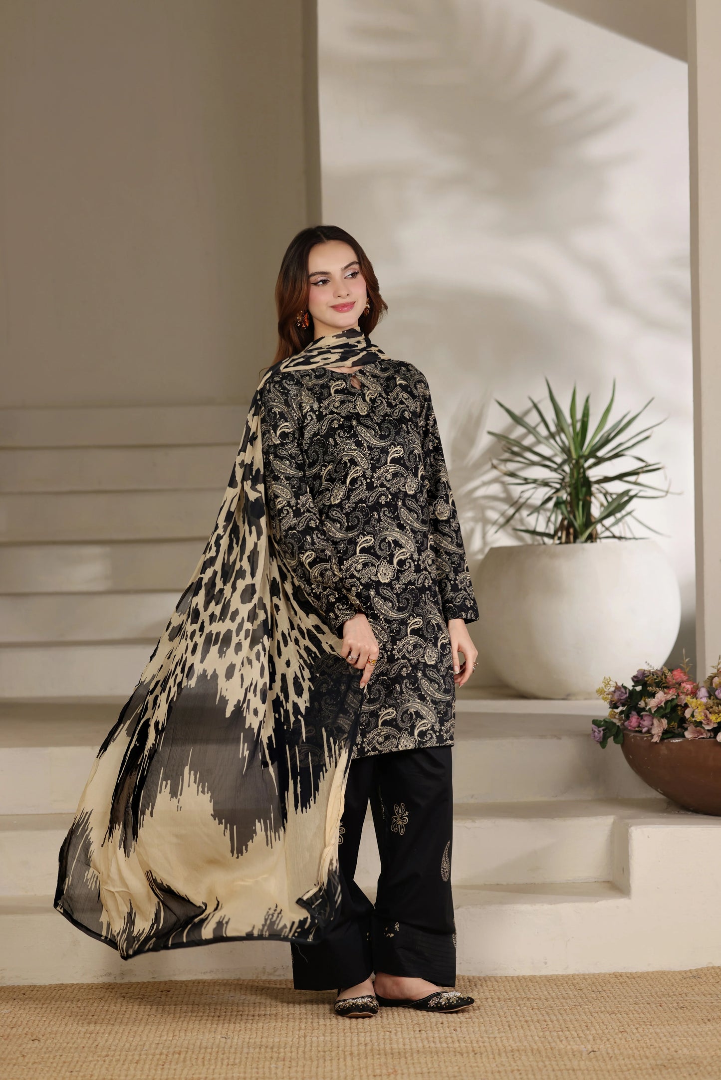 GulAhmed - Summer 3PC Lawn Digital Printed Dress - zab1413