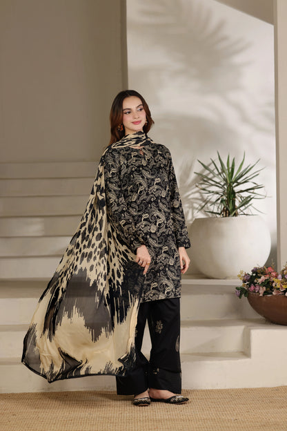 GulAhmed - Summer 3PC Lawn Digital Printed Dress - zab1413