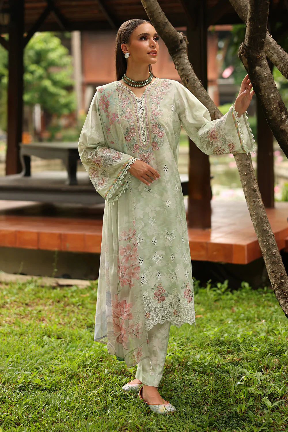 Zab - Summer 3PC Lawn Digital Printed Dress - zab1360
