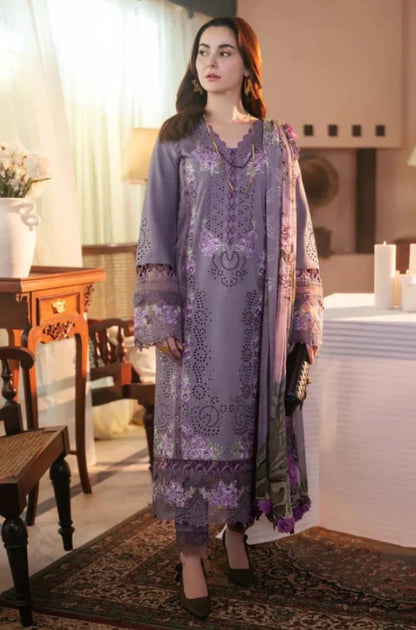 Jade - 3PC Lawn Chickenkari Embroidered Suit - zab933