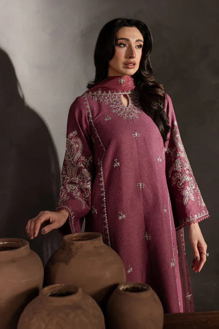 Batik - Summer 3PC Lawn Embroidered Suit - zab1282