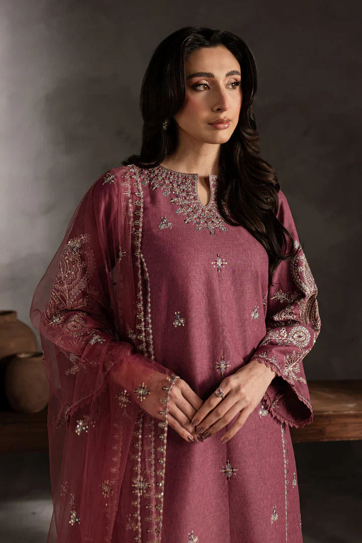 Batik - Summer 3PC Lawn Embroidered Suit - zab1282