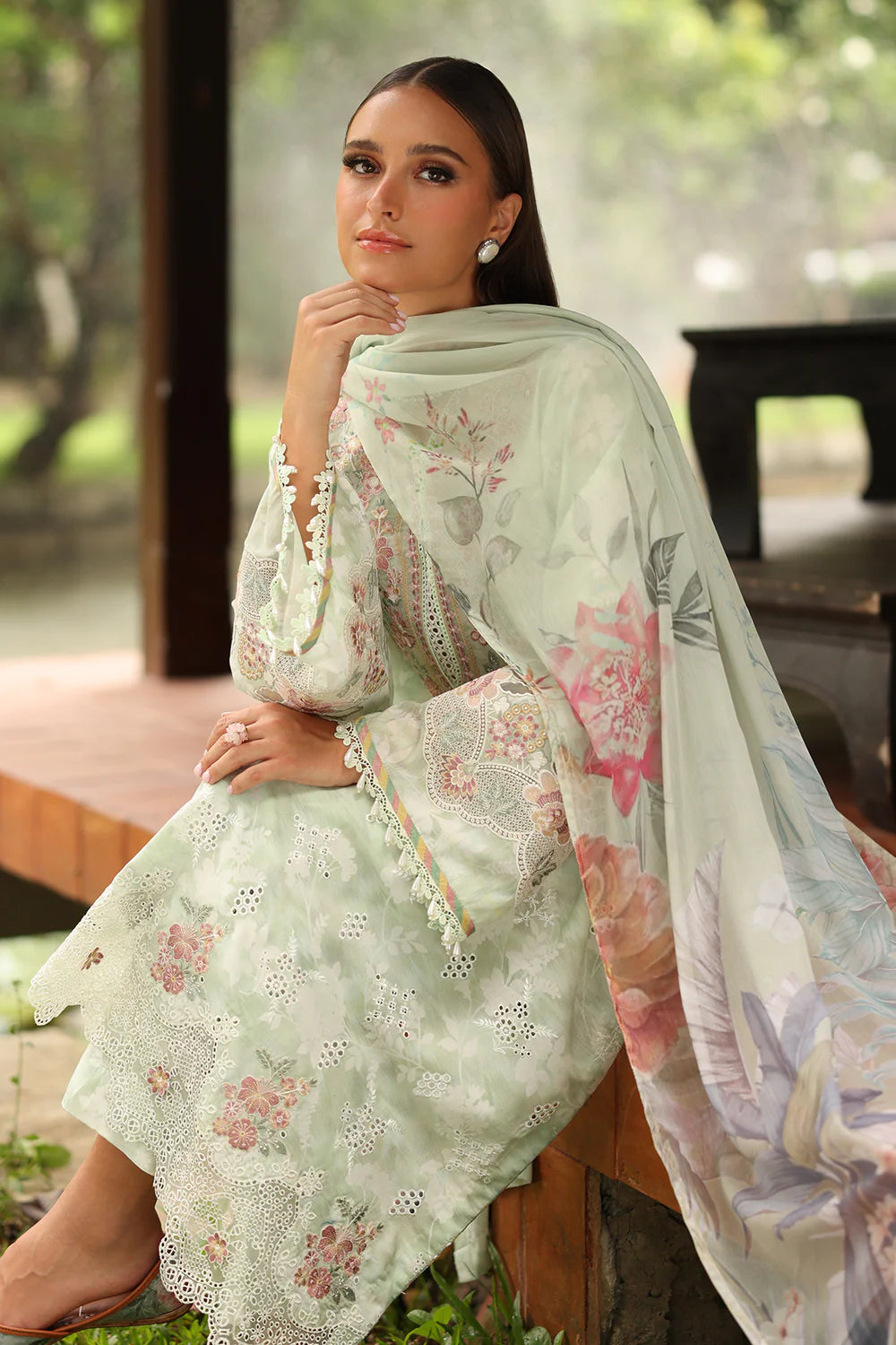Zab - Summer 3PC Lawn Digital Printed Dress - zab1360