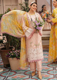 zab079-MUSHQ 3PC EMBROIDERED LAWN SUIT WITH PRINTED SILK DUPATTA