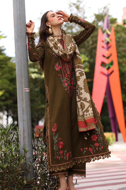 Charizma - Winter 3PC Karandi Digital Printed Dress - zab1550