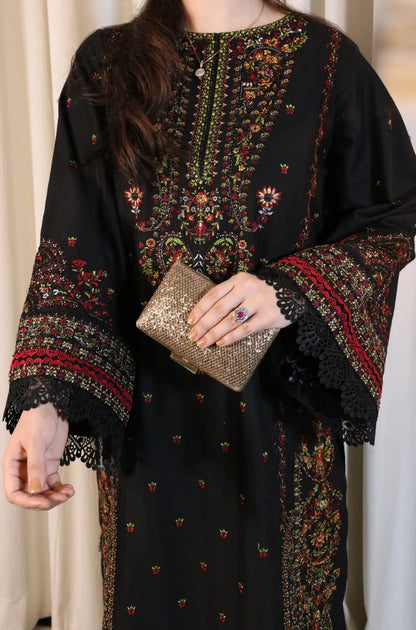 Zara Shahjahan - 3PC Lawn Embroidered Suit - zab1195