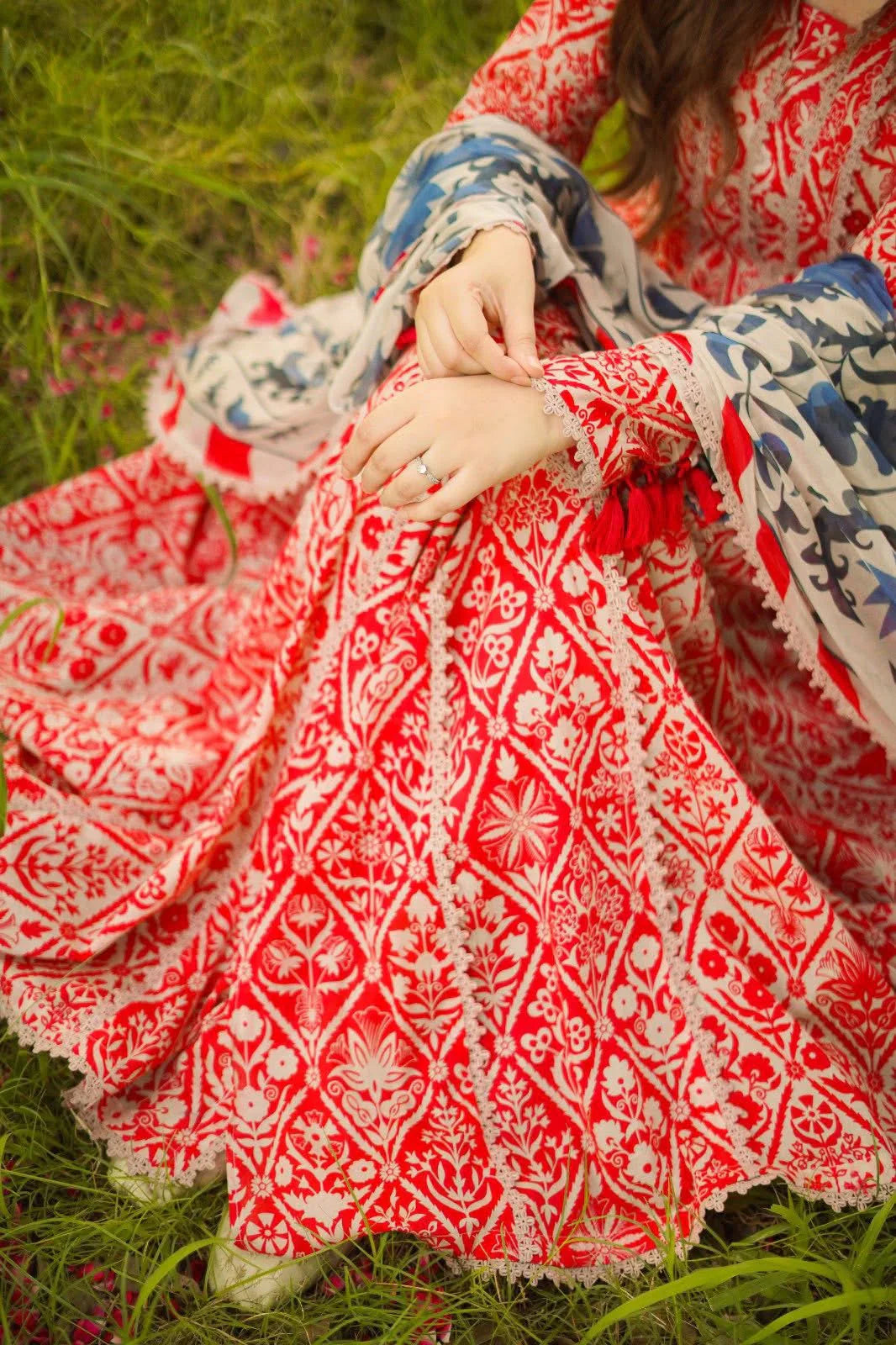 Zab - Summer 3PC Lawn Digital Print Dress - zab1362