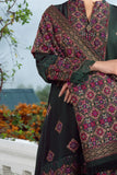 Bareeze Unstitched 3pcs Embroidered Dhanak Suit with Heavy Embroidered Shawl - zab1126