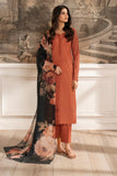 iznik Chilenkari Embroidered Dhanak Three Piece - zab1188