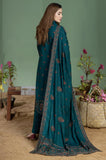 Mohagni - Winter 3PC Dhanak Embroidered Suit - zab1101