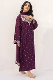 Dyot - Winter 3PC Dhanak Embroidered Suit - zab1192