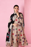 ZAB563 Nishat Skin Dhanak Embroidered three piece With Woolen Shawl