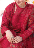 Qalamkar - Dhanak 3-Piece Embroidered Dress - zab1161