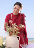 Qalamkar - Dhanak 3-Piece Embroidered Dress - zab1161