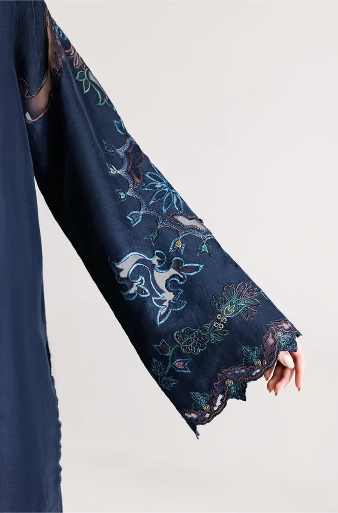Iznik - 3PC Dhanak Embroidered Shirt With Dhanak Embroidered Dupatta and Trouser - zab1547