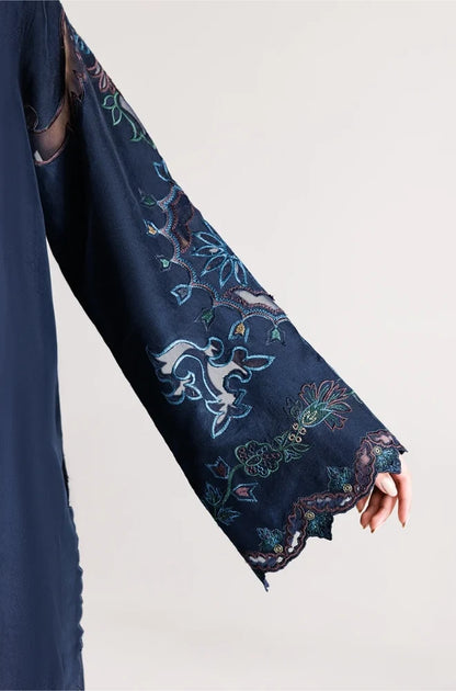 Iznik - 3PC Dhanak Embroidered Shirt With Dhanak Embroidered Dupatta and Trouser - zab1547