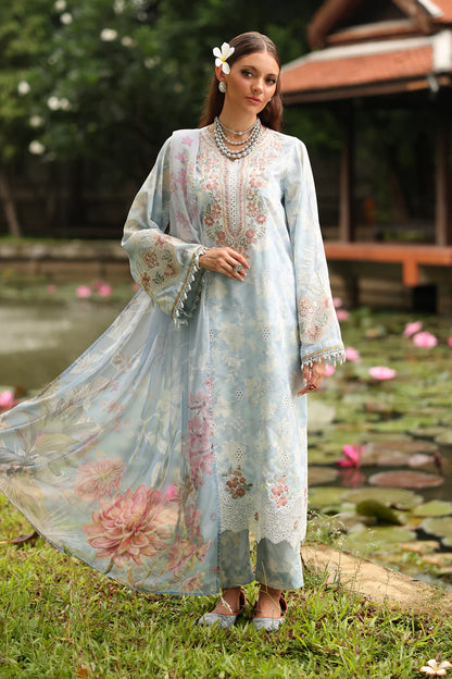 Zab - Summer 3PC Lawn Digital Printed Dress - zab1361