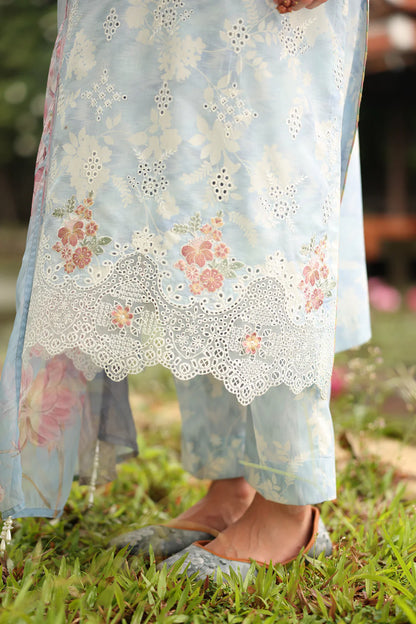 Zab - Summer 3PC Lawn Digital Printed Dress - zab1361