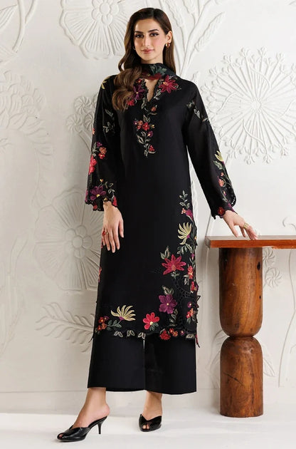 Iznik - 3PC Dhanak Embroidered Shirt With Chiffon Printed Dupatta and Trouser - zab1515