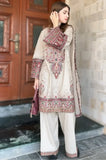 Maria .B. - Winter 3PC Dhanak Chickenkari Embroidered Suit - zab1158
