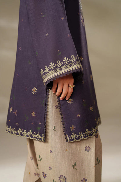 Iznik - UNSTITCHED 3PC DHANAK EMBROIDERED SUIT - zab1251