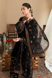 ZAB621 Embroidered sequence Velvet Dress With Organza sequence embroidered Dupatta