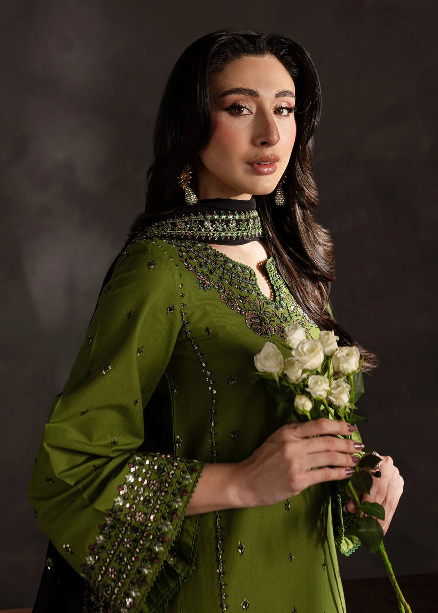 Urge - Summer 3PC Lawn Embroidered Suit - zab1291