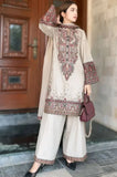 Maria .B. - Winter 3PC Dhanak Chickenkari Embroidered Suit - zab1158