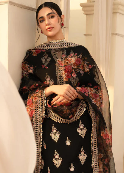 ZAB - Unstitched Luxury Lawn Heavy Embroidered 3PC Suit - zab1327