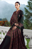 Bareeze Unstitched 3pcs Embroidered Dhanak Suit with Heavy Embroidered Shawl - zab1126