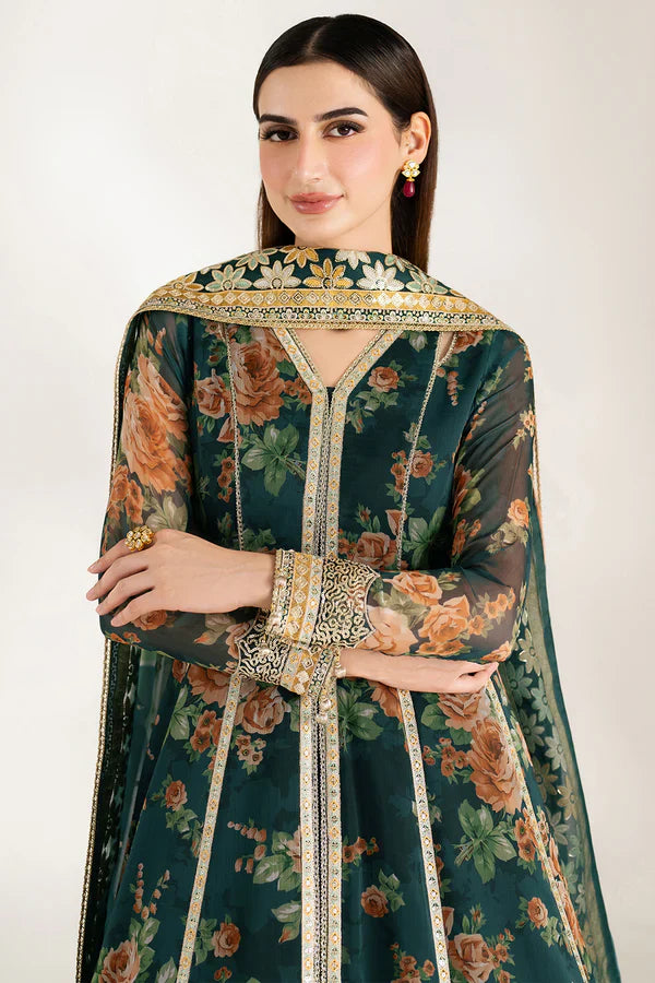 Zab - Summer 3PC Lawn Digital Printed Dress - zab1375