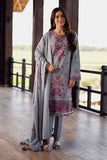 Nishat, unstitched 3 piece Dhanak sequence embroidered suit - zab1249