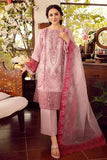 zab215-LUXURY EMBROIDERED LAWN 3PC WITH EMBROIDERED ORGANZA DUPATA
