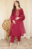 Asling - Winter 3PC Dhanak Embroidered Suit - zab1106