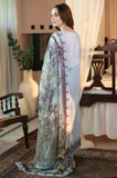 Qalamkar - 3PC Lawn ChickenKari Embroidered Suit - zab936