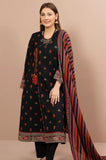 ZAB649 Kayseria - 3PC Dhanak Embroidered Shirt With Dhanak Print Shawl