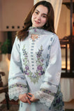 Qalamkar - 3PC Lawn ChickenKari Embroidered Suit - zab936