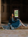 IZEL LUXURY UNSTITCHED WINTER DHANAK EMBROIDERED 3PC - zab1222