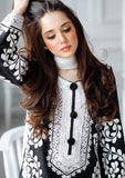 ZAB479 3PC Lawn Embroidered Shirt With Embroidered Chiffon Dupatta