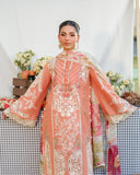 Elaf - Summer 3PC Lawn Chikenkari Embroidered Shirt - zab1320