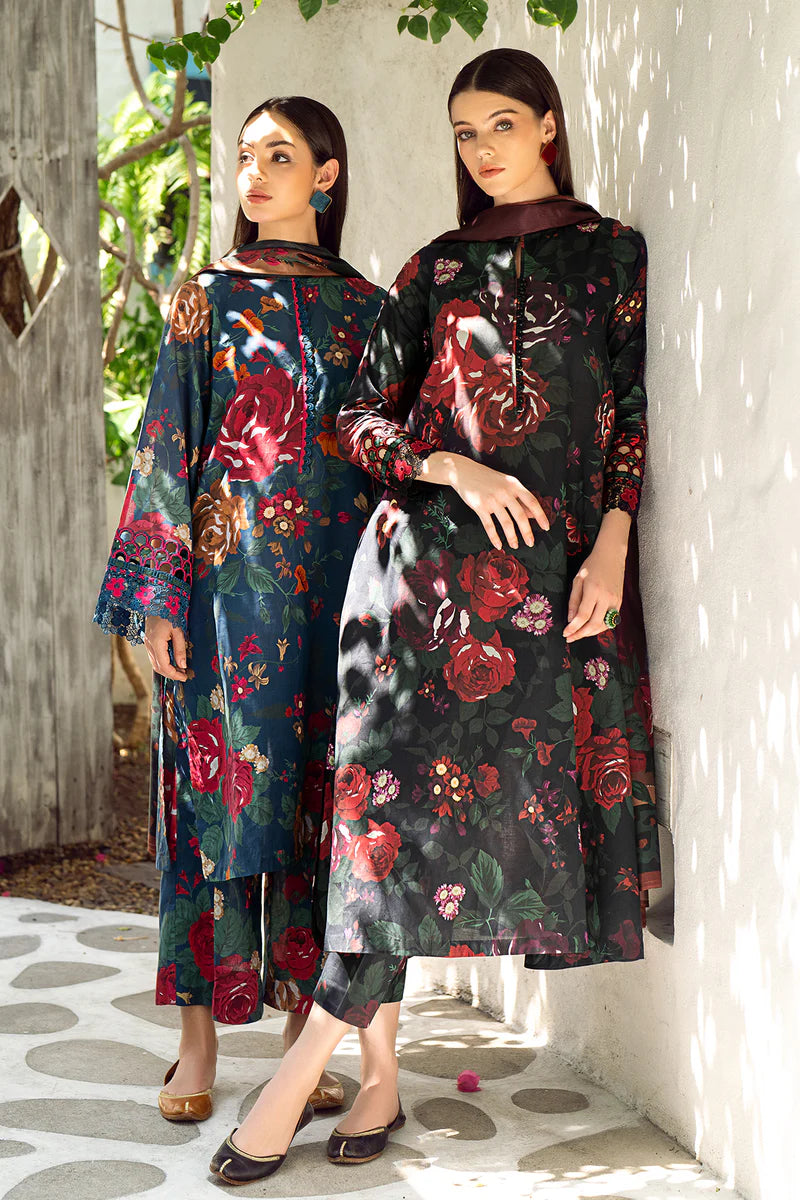 zab846 Karandi 3PC Printed Digital Printed Karandi Dupatta