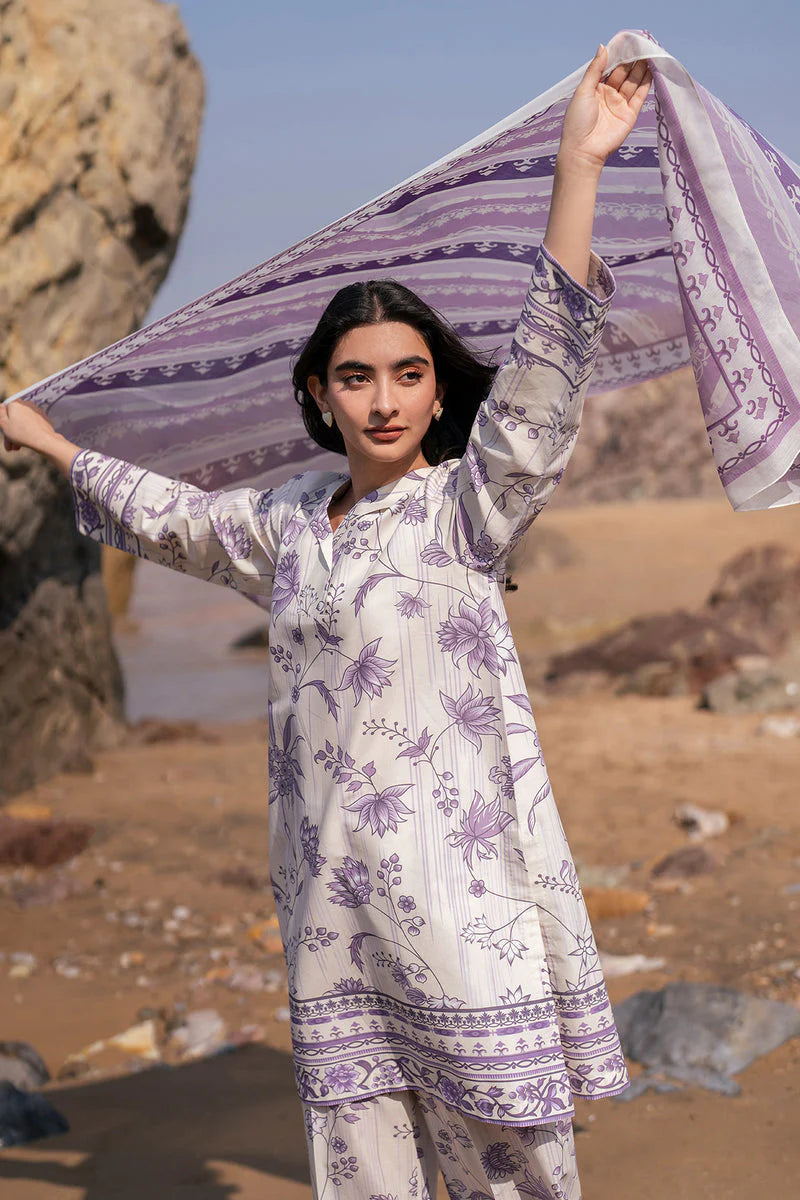 Zab - Summer 3PC Lawn Digital Printed Dress - zab1373