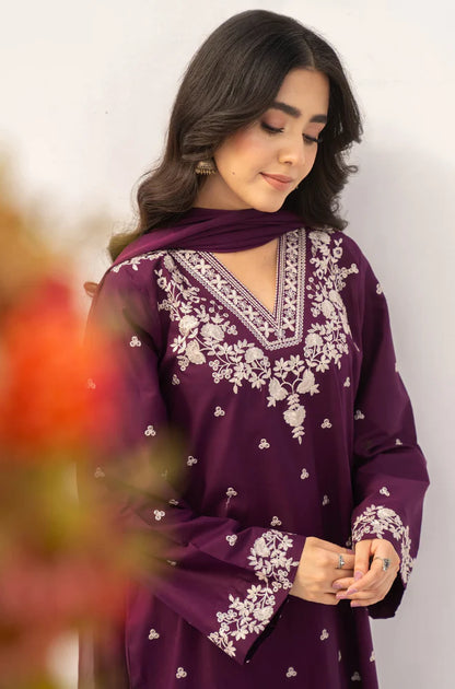 Dyot - 3PC Lawn Embroidered Suit - zab1192